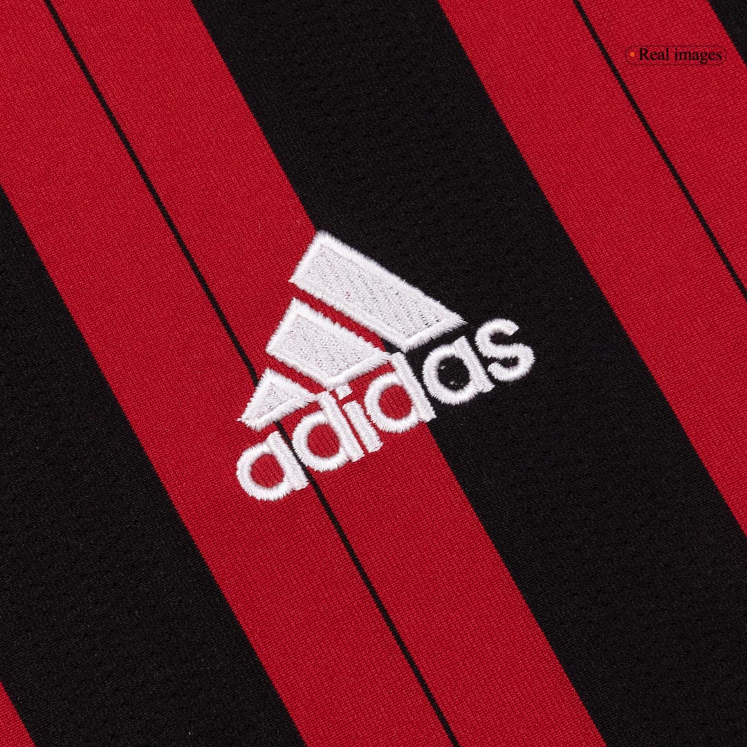 Retro Men's AC Milan 2013/14 Home Long Sleeve Soccer Jersey