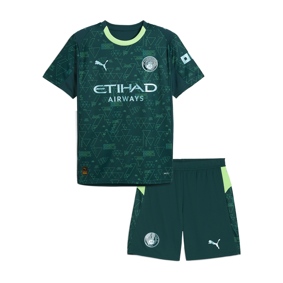 Kid's Manchester City 2025/26 Soccer Jersey Kit