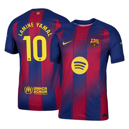 LAMINE YAMAL #10 Men's Barcelona 2025/26 Player Version Home Soccer Jersey - Slim Fit