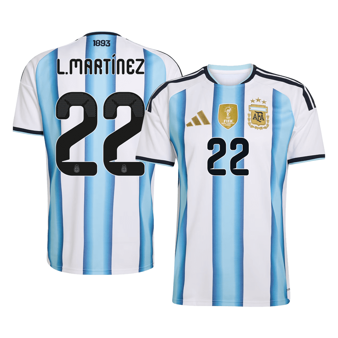 L.MARTÍNEZ #22 Men's Argentina World Cup 2026 Home Soccer Jersey [PREMIUM]