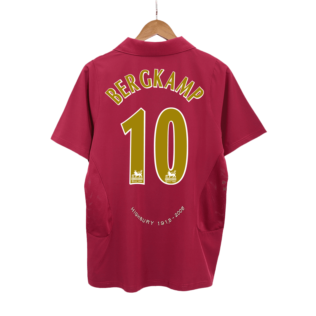 Retro BERGKAMP #10 Men's Arsenal 2005/06 Home Soccer Jersey