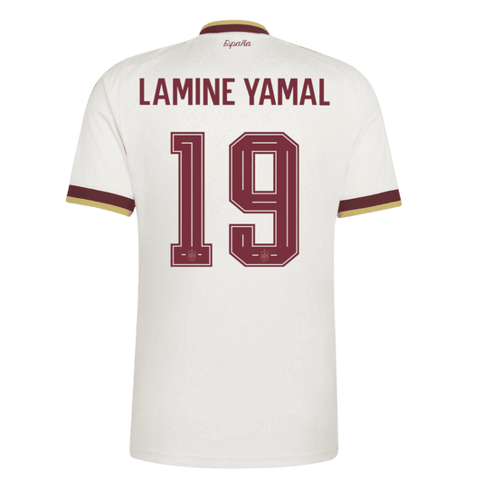 LAMINE YAMAL #19 Men's Spain World Cup 2026 Away Soccer Jersey