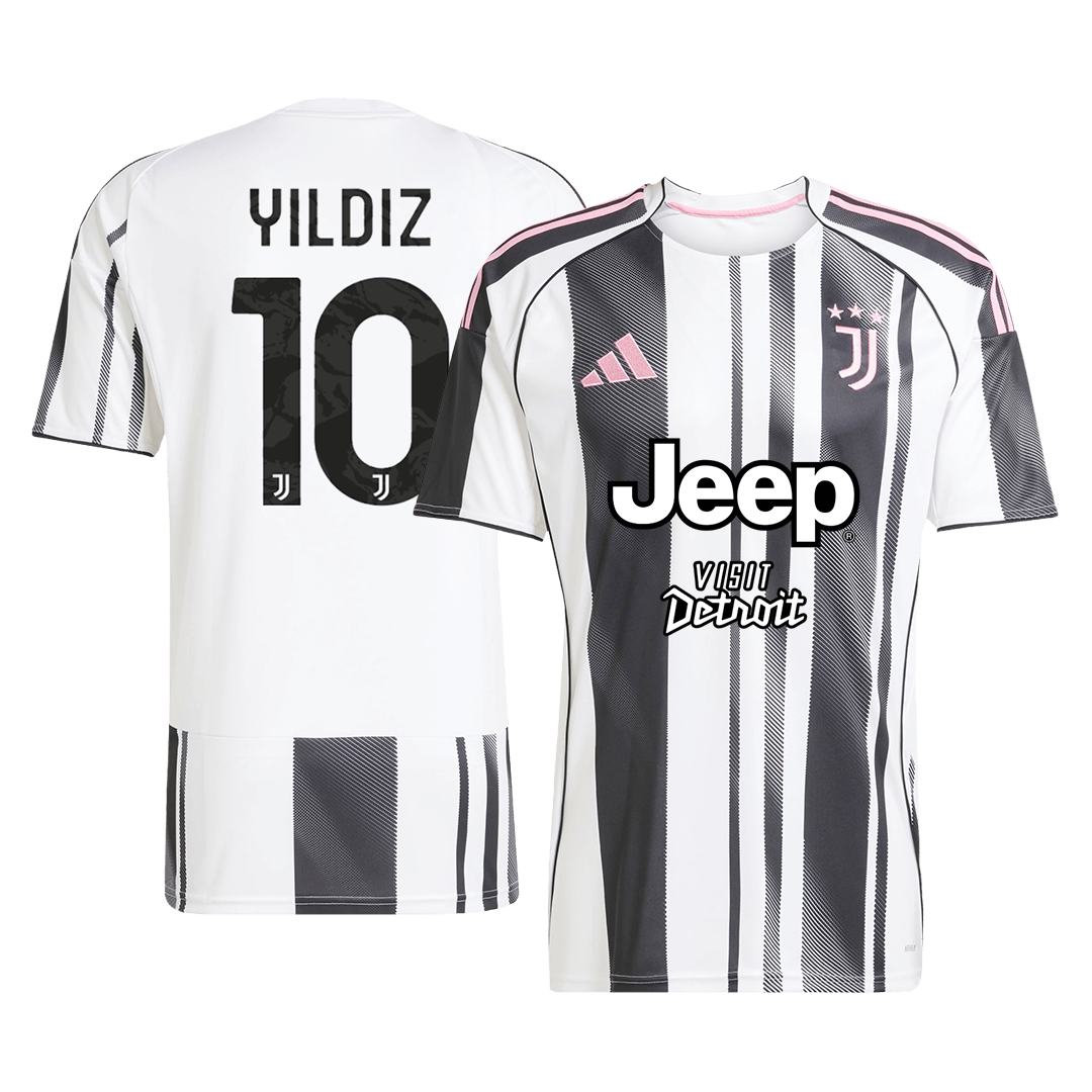 YILDIZ #10 Men's Juventus 2025/26 Home Soccer Jersey