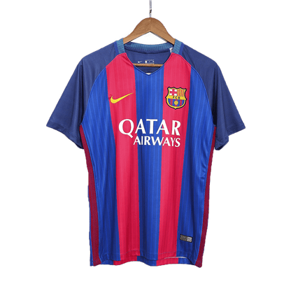 Retro Men's Barcelona 2016/17 Home Soccer Jersey