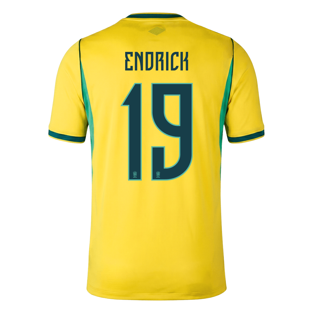 ENDRICK #19 Men's Brazil World Cup 2026 Home Soccer Jersey [PREMIUM]
