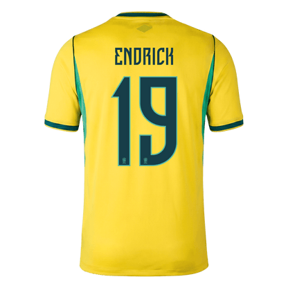 ENDRICK #19 Men's Brazil World Cup 2026 Home Soccer Jersey [PREMIUM]