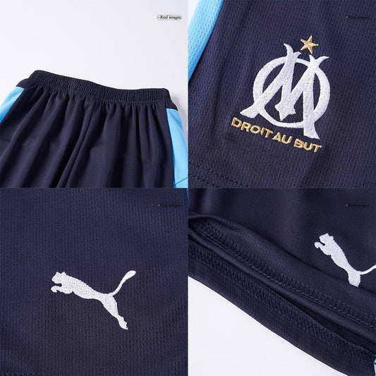 Kid's Marseille 2025/26 Away Soccer Jersey Kit