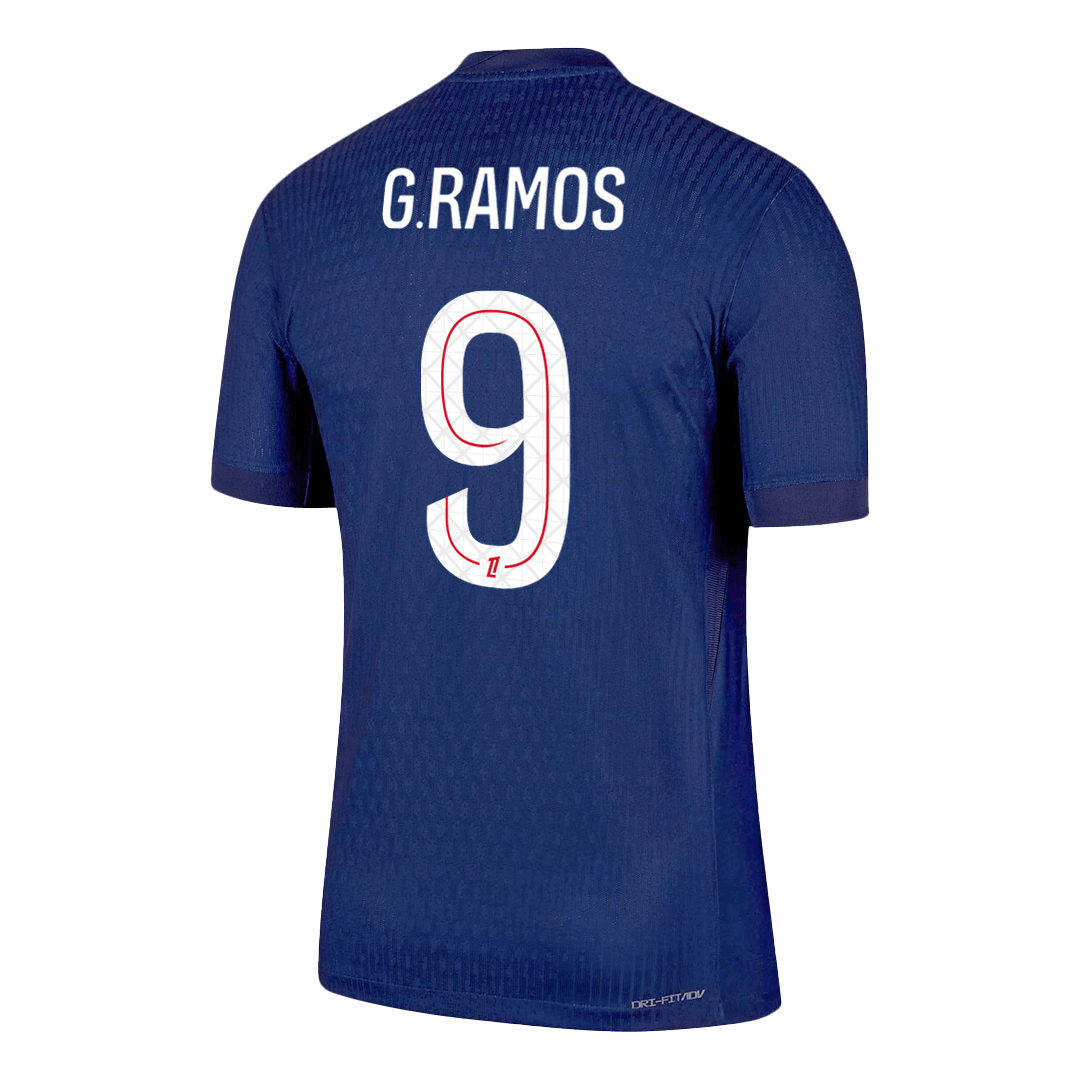 G.RAMOS #9 Men's PSG 2025/26 Player Version Home Soccer Jersey - Slim Fit
