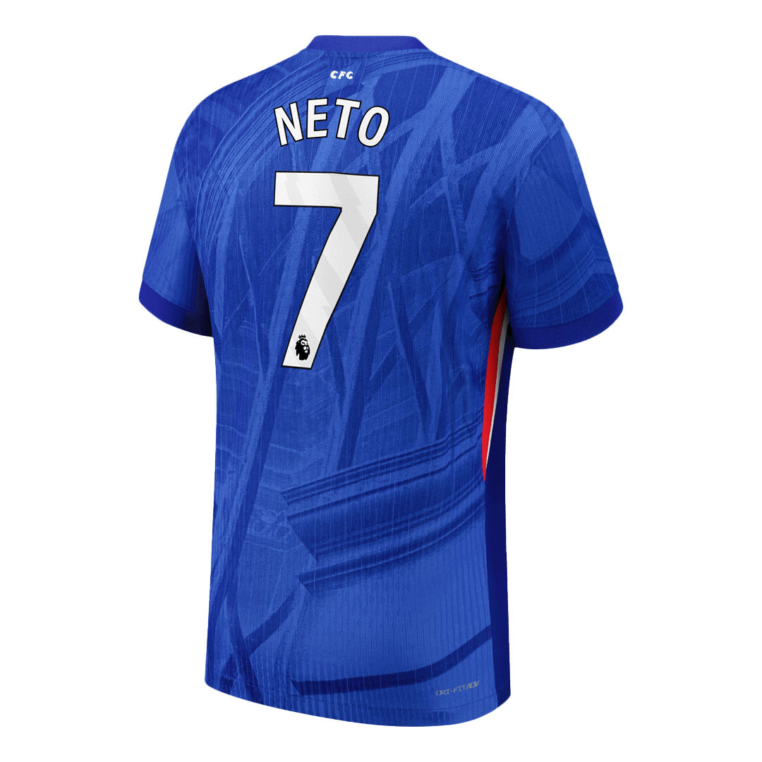 NETO #7 Men's Chelsea 2025/26 Player Version Home Soccer Jersey - Slim Fit