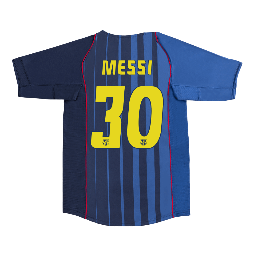 Retro MESSI #30 Men's Barcelona 2004/05 Away Soccer Jersey