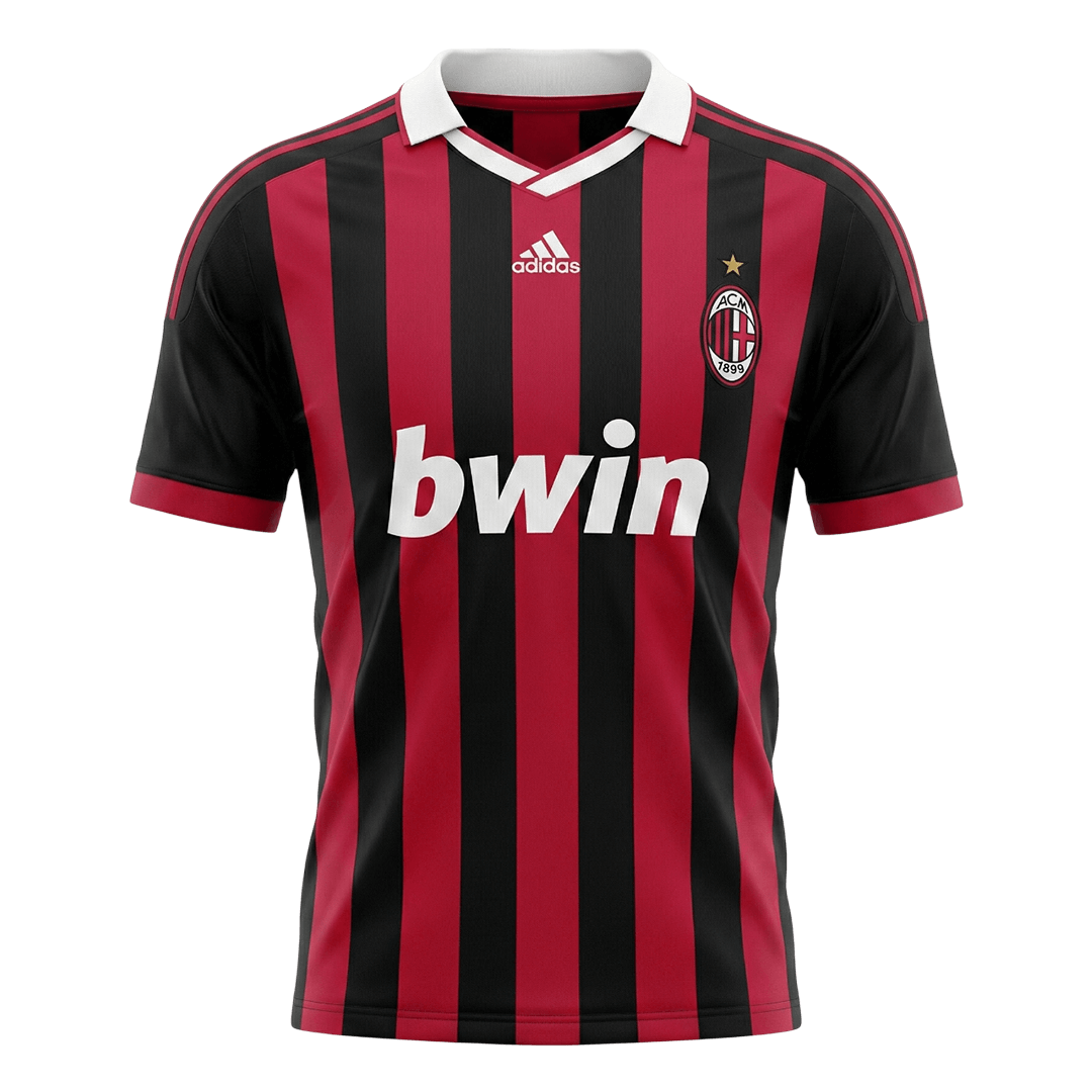 Retro Men's AC Milan 2009/10 Home Soccer Jersey