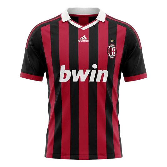 Retro Men's AC Milan 2009/10 Home Soccer Jersey