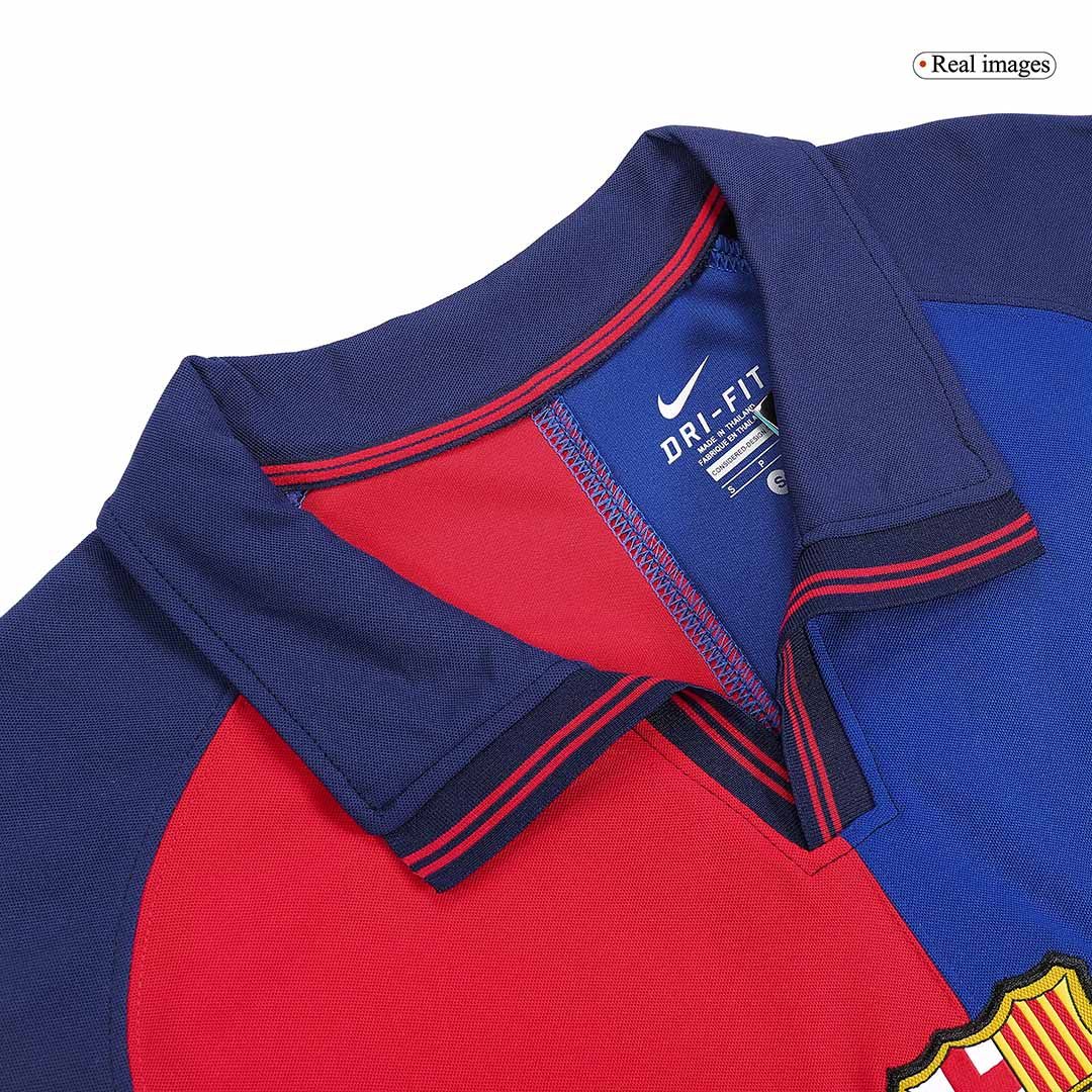 Retro RIVALDO #11 Men's Barcelona 1999/00 Home Soccer Jersey