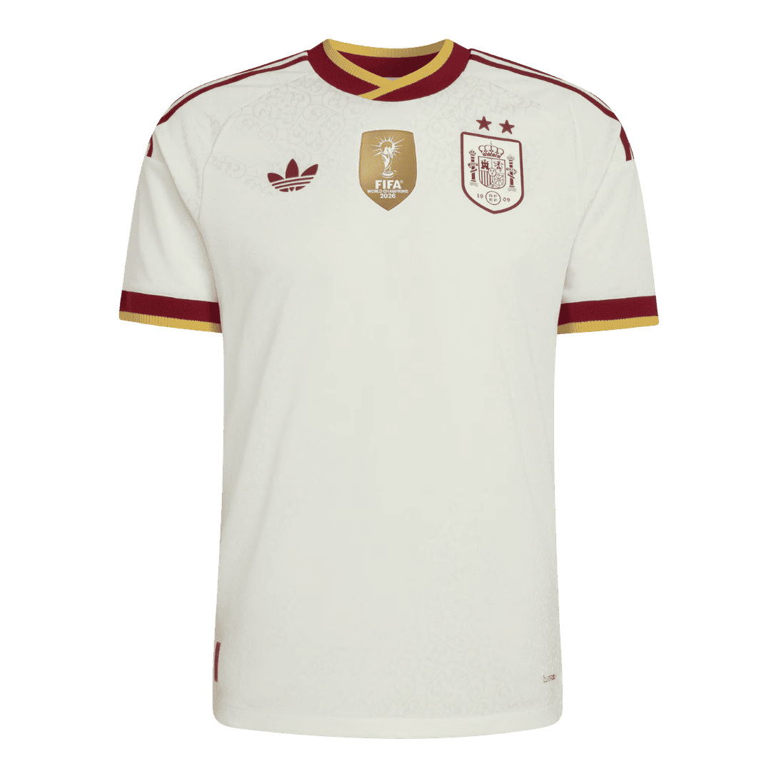 Men's Spain World Cup 2026 Player Version Champion Edition Away Soccer Jersey