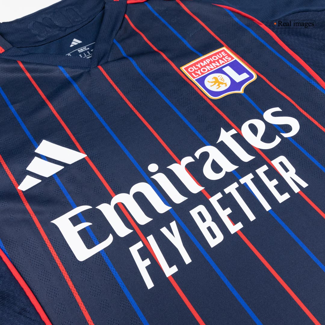 Men's Olympique Lyonnais 2025/26 Player Version Away Soccer Jersey - Slim Fit
