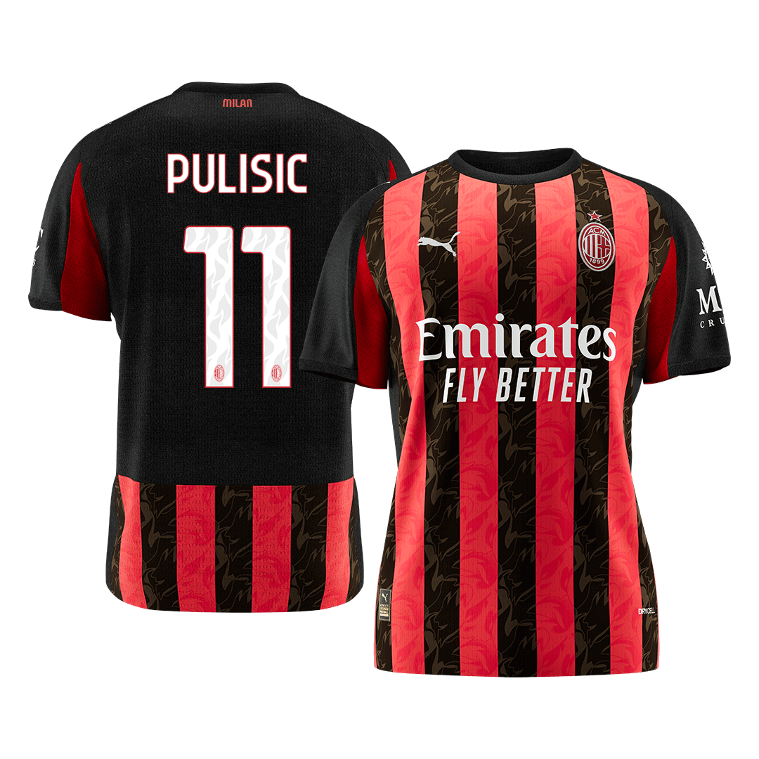 PULISIC #11 Men's AC Milan 2025/26 Home Soccer Jersey [PREMIUM]