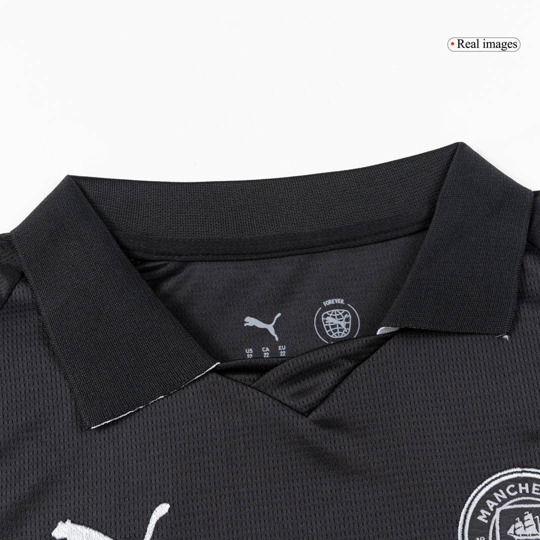 Kid's Manchester City 2025/26 Away Soccer Jersey Full Kit
