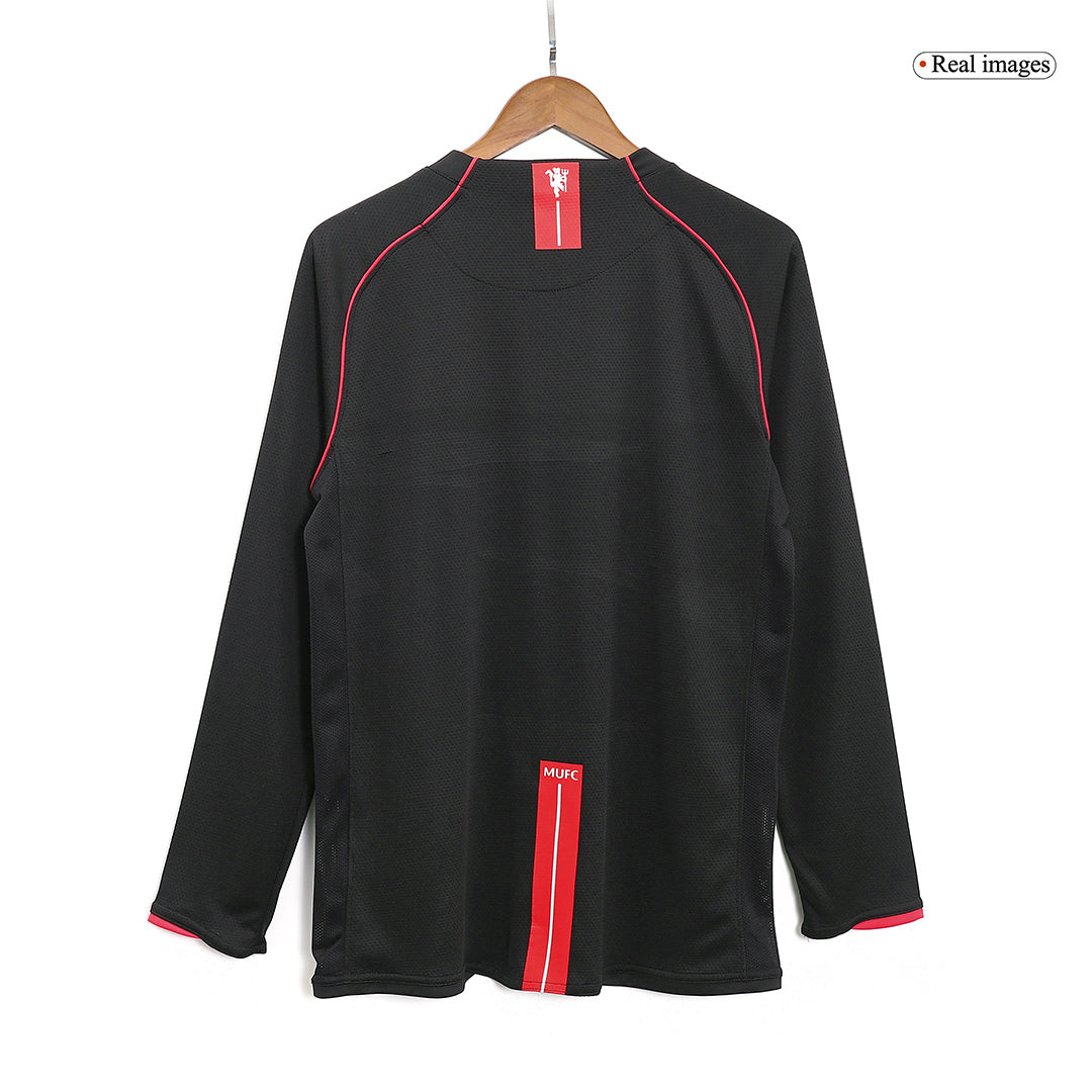 Retro Men's Manchester United 2007/08 Away Long Sleeve Soccer Jersey