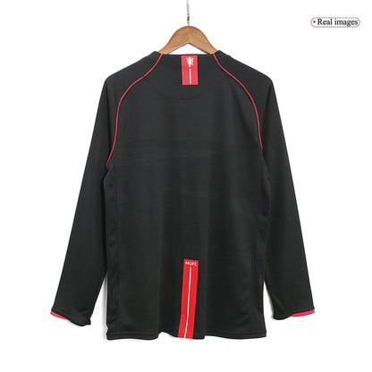Retro Men's Manchester United 2007/08 Away Long Sleeve Soccer Jersey