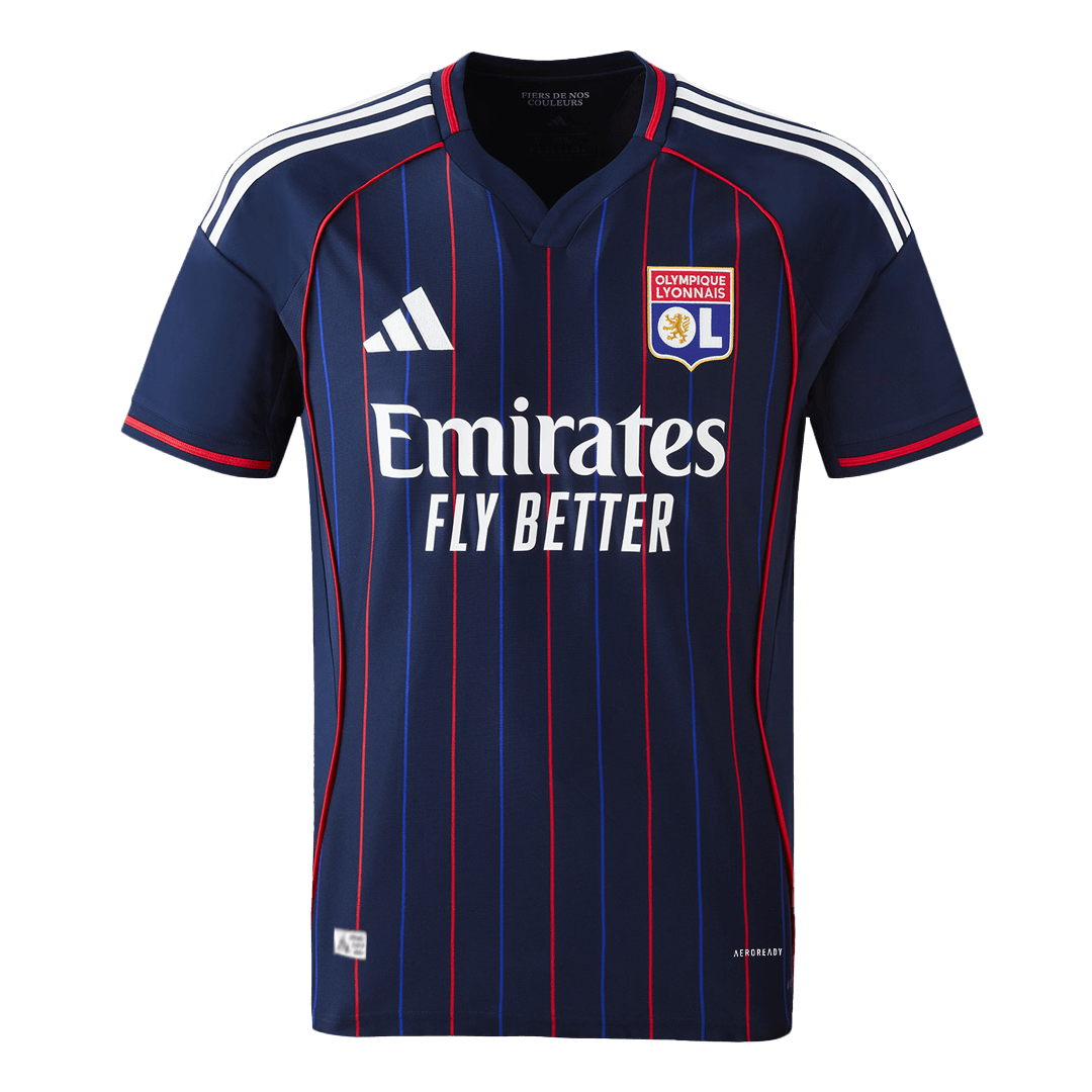 Men's Olympique Lyonnais 2025/26 Player Version Away Soccer Jersey - Slim Fit