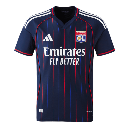 Men's Olympique Lyonnais 2025/26 Player Version Away Soccer Jersey - Slim Fit