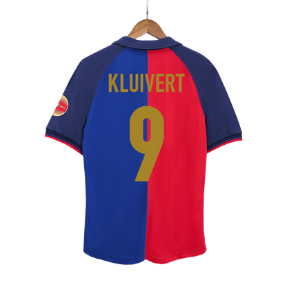 Retro KLUIVERT #9 Men's Barcelona 1999/00 Home Soccer Jersey