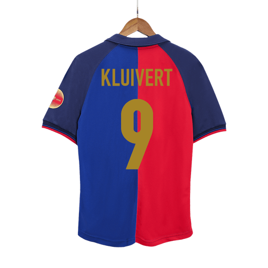 Retro KLUIVERT #9 Men's Barcelona 1999/00 Home Soccer Jersey