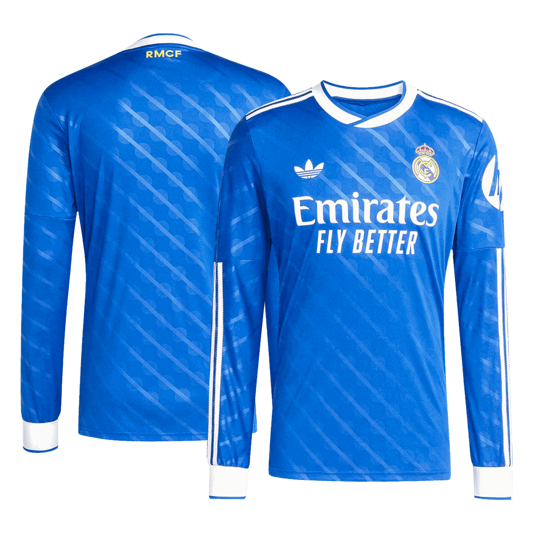 Men's Real Madrid 2025/26 Third Away Long Sleeve Soccer Jersey
