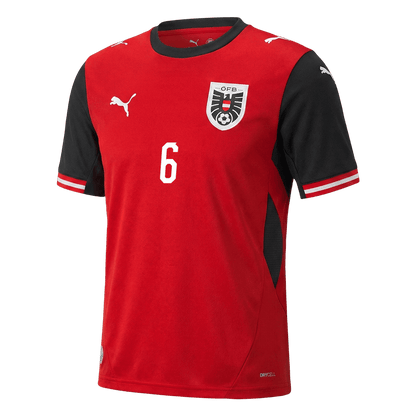 SEIWALD #6 Men's Austria World Cup 2026 Home Soccer Jersey