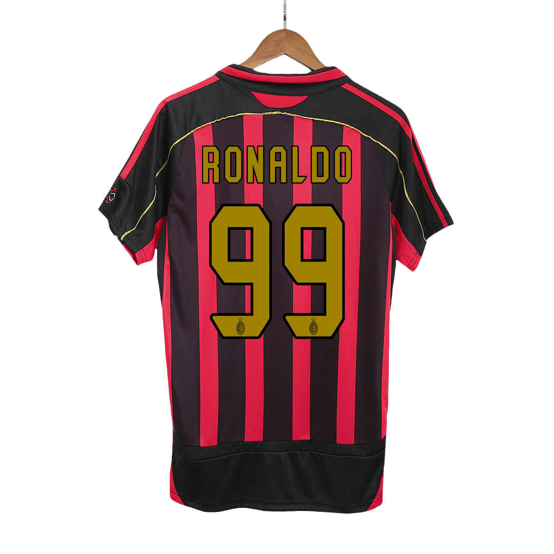 Retro RONALDO #99 Men's AC Milan 2006/07 Home Soccer Jersey