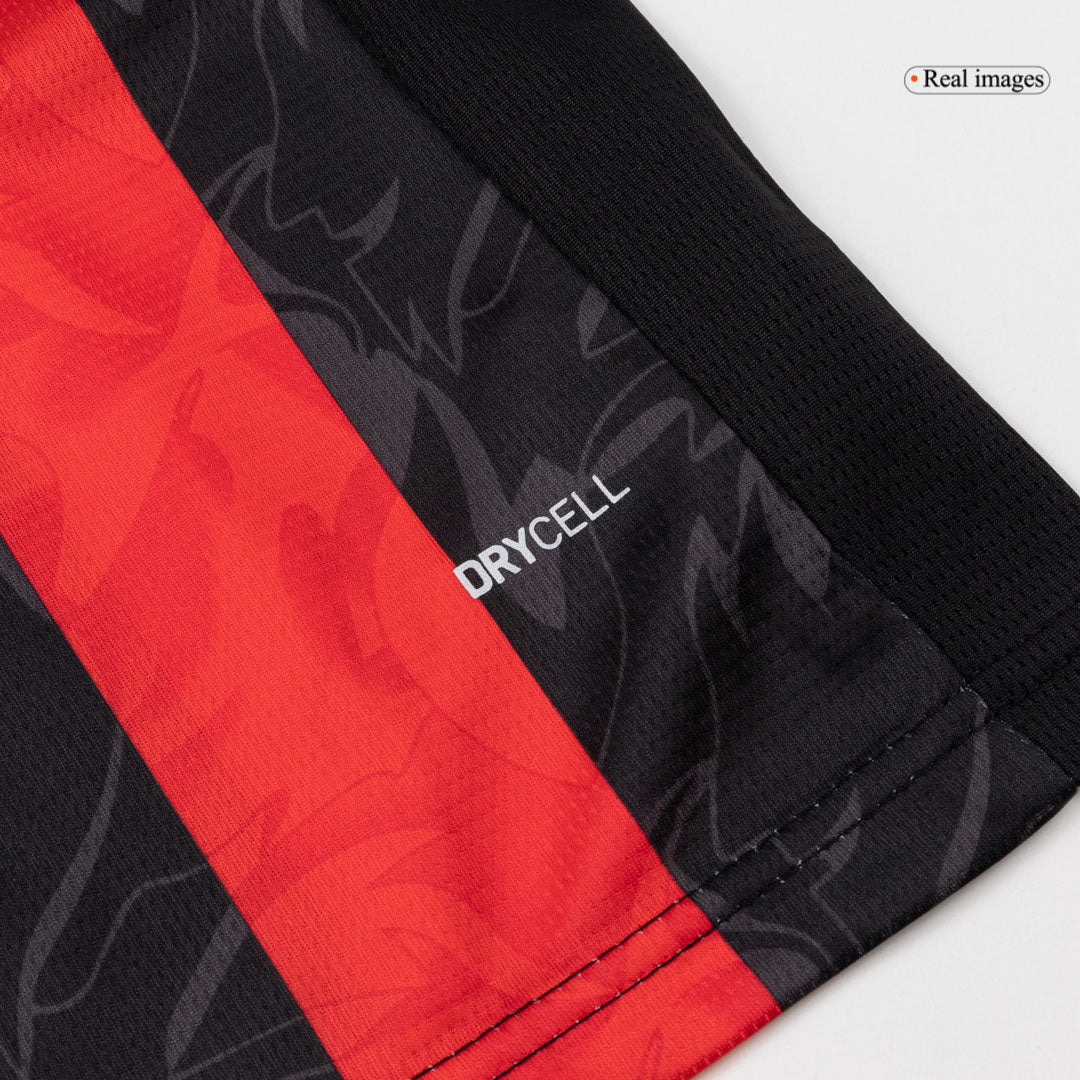 Men's AC Milan 2025/26 Home Long Sleeve Soccer Jersey