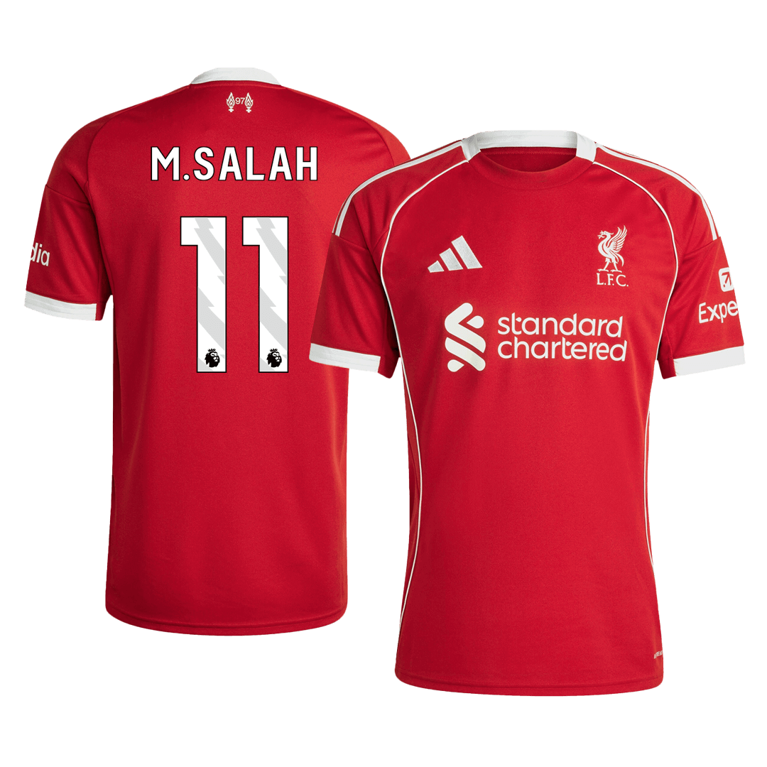 M.SALAH #11 Men's Liverpool 2025/26 Home Soccer Jersey
