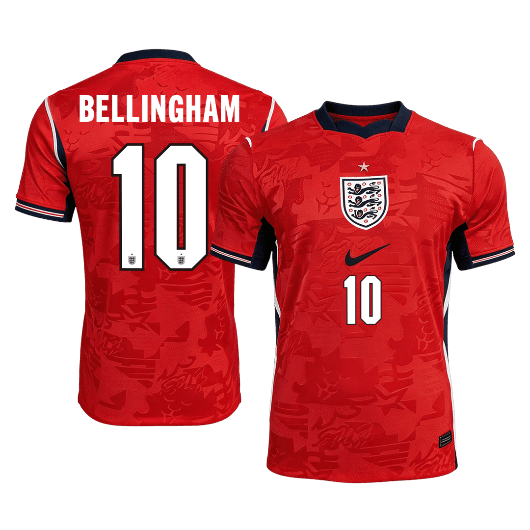 BELLINGHAM #10 Men's England World Cup 2026 Player Version Away Soccer Jersey - Slim Fit