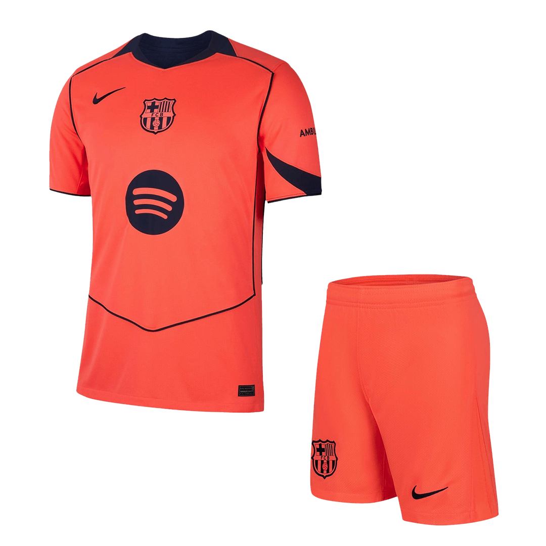 Men's Barcelona 2025/26 Third Away Soccer Jersey Kit
