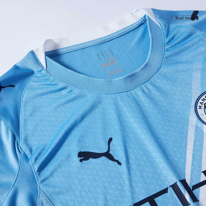 Men's Manchester City 2025/26 Player Version Home Soccer Jersey - Slim Fit