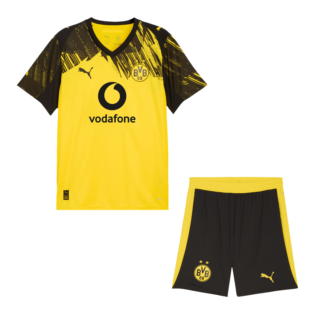 Men's Borussia Dortmund 2025/26 Home Soccer Jersey Kit