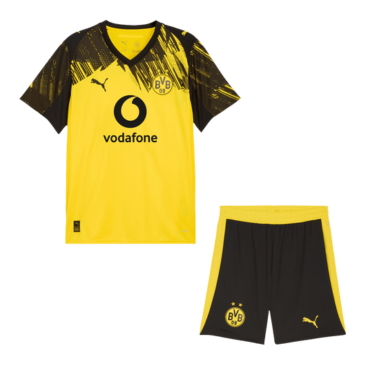 Men's Borussia Dortmund 2025/26 Home Soccer Jersey Kit