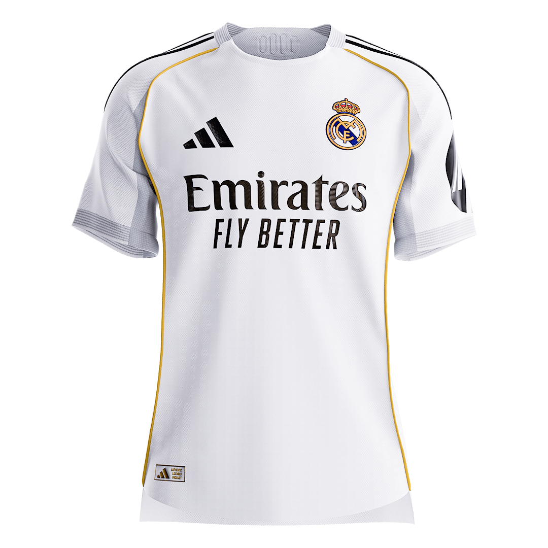 Men's Real Madrid 2025/26 Player Version Home Soccer Jersey - Slim Fit [PREMIUM]