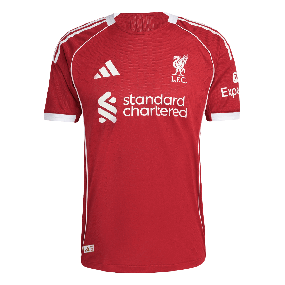 GAKPO #18 Men's Liverpool 2025/26 Player Version Home Soccer Jersey - Slim Fit