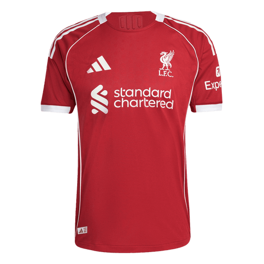 SZOBOSZLAI #8 Men's Liverpool 2025/26 Player Version Home Soccer Jersey - Slim Fit