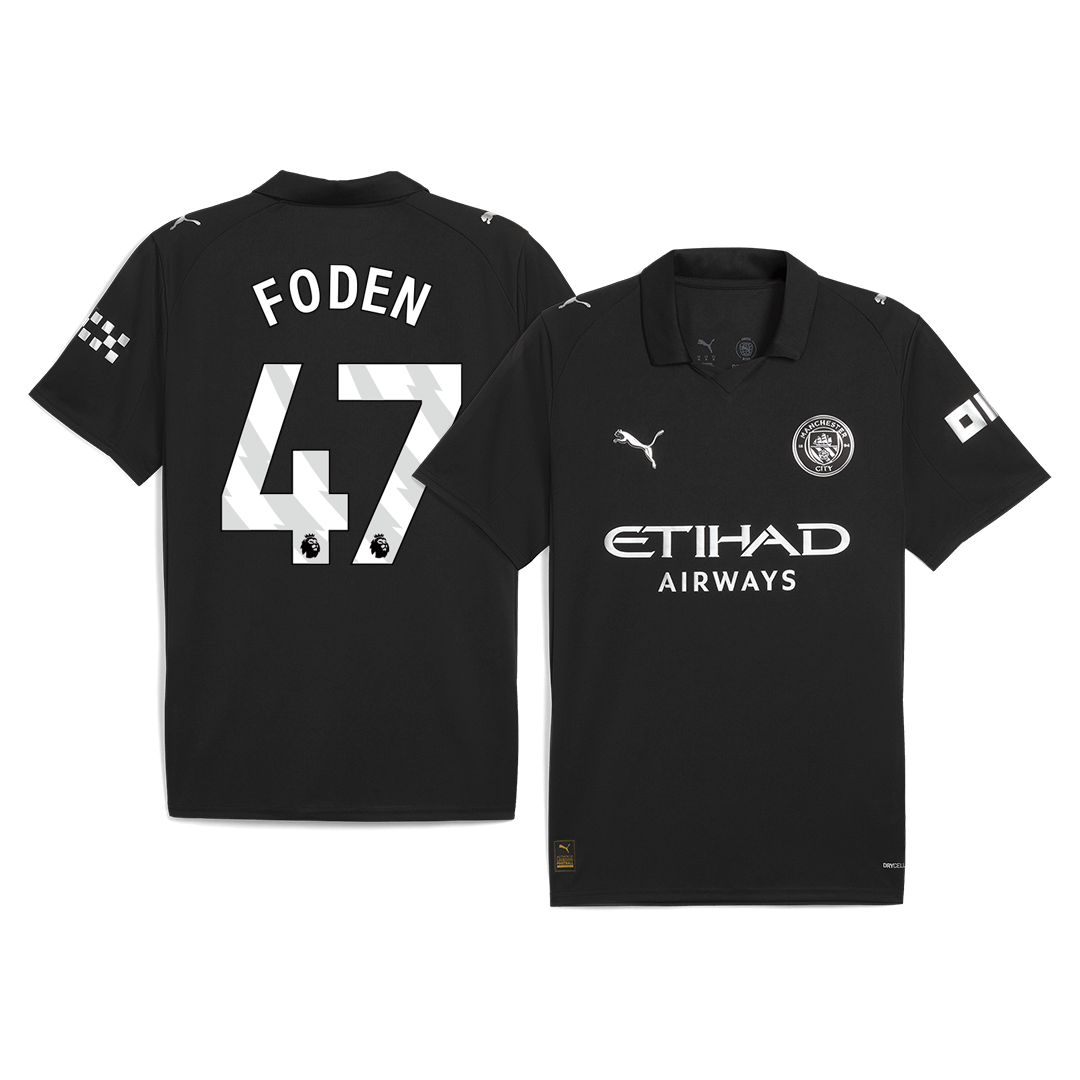 FODEN #47 Men's Manchester City 2025/26 Away Soccer Jersey