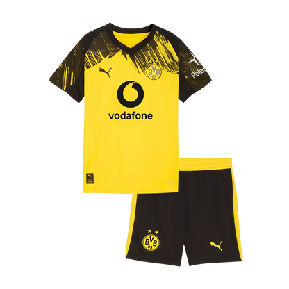 Kid's Borussia Dortmund 2025/26 Home Soccer Jersey Kit