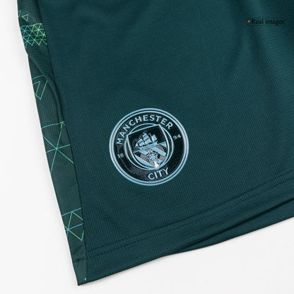 Men's Manchester City 2025/26 Fourth Away Soccer Shorts