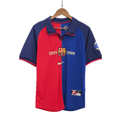 Retro GUARDIOLA #4 Men's Barcelona 1999/00 Home Soccer Jersey