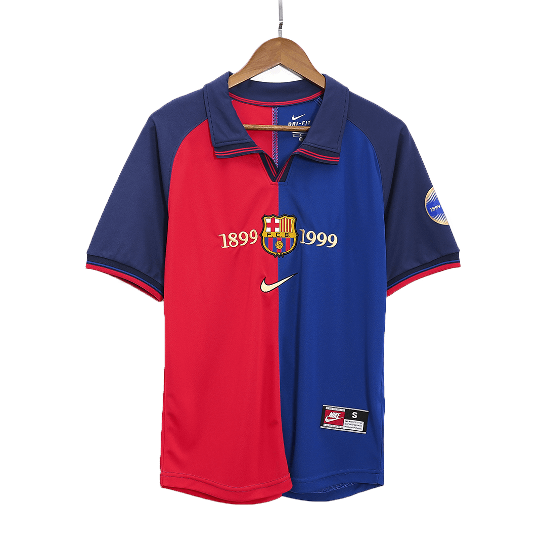 Retro RIVALDO #11 Men's Barcelona 1999/00 Home Soccer Jersey