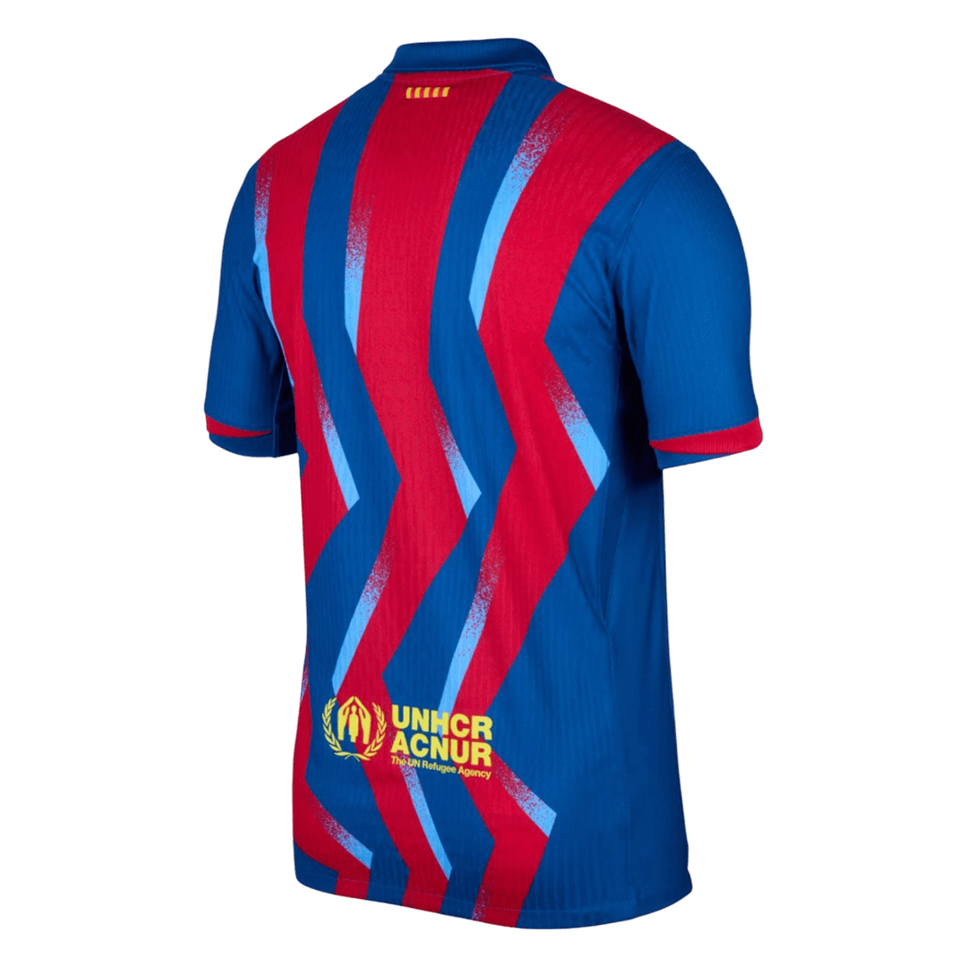Men's Barcelona 2025/26 Player Version Fourth Away Soccer Jersey - Slim Fit