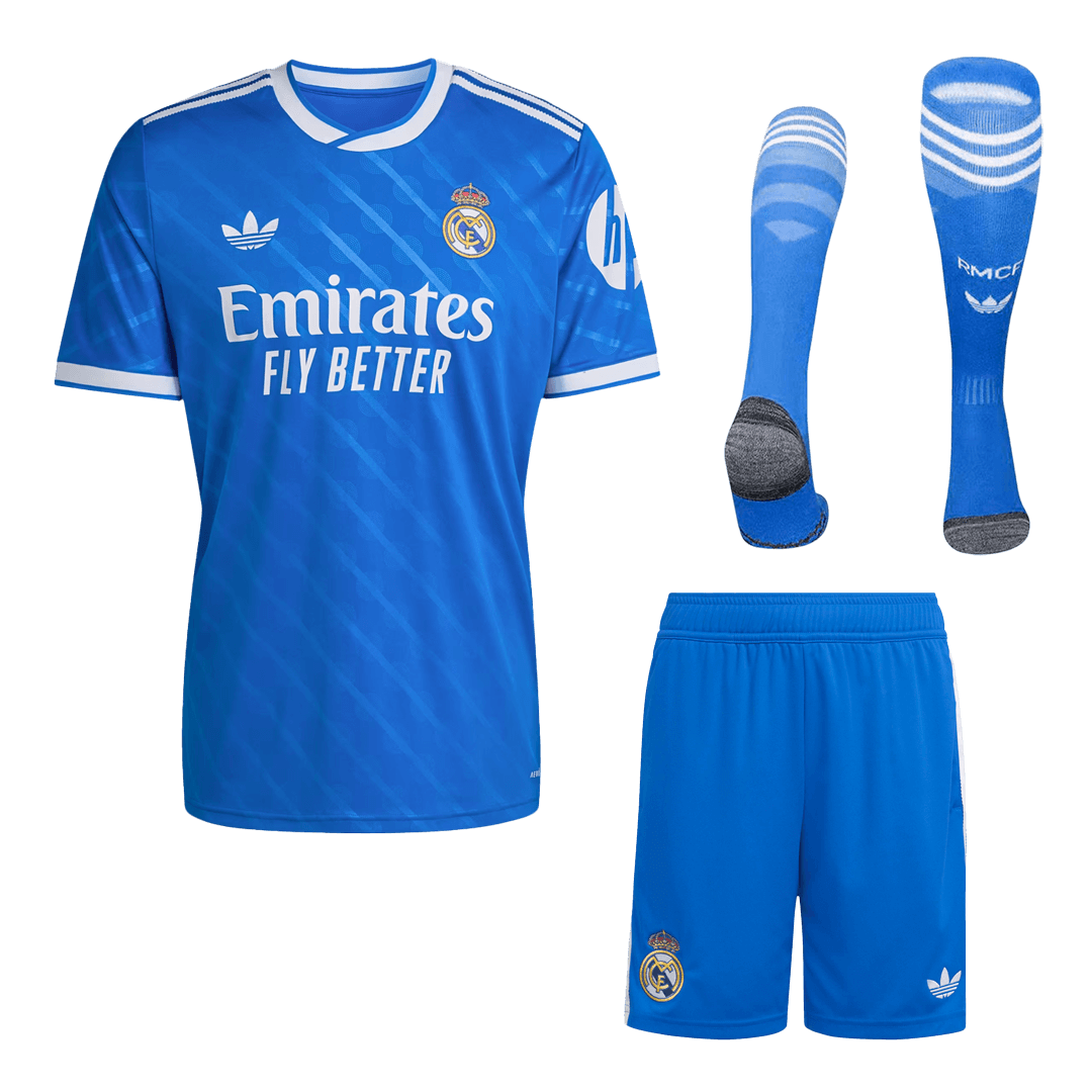 Men's Real Madrid 2025/26 Third Away Soccer Jersey Full Kit
