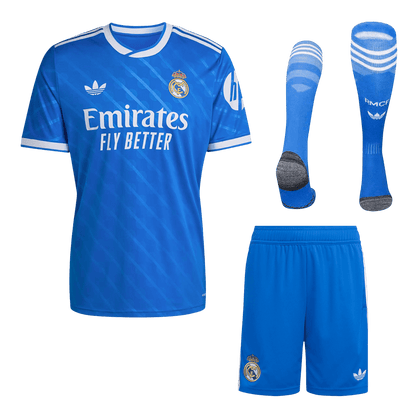 Men's Real Madrid 2025/26 Third Away Soccer Jersey Full Kit