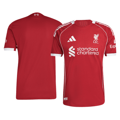 Men's Liverpool 2025/26 Player Version Home Soccer Jersey - Slim Fit