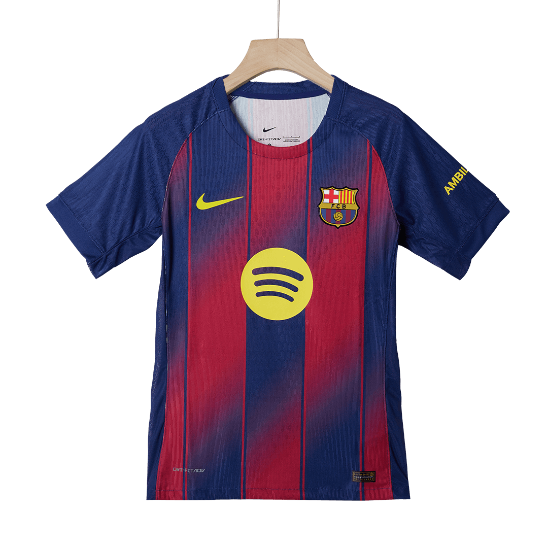 LEWANDOWSKI #9 Men's Barcelona 2025/26 Player Version Home Soccer Jersey - Slim Fit